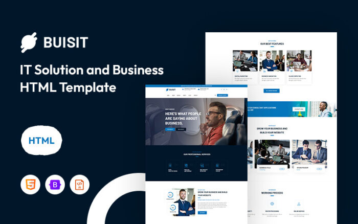 Buisit – BT Çözümü ve İşletme Web Sitesi Şablonu