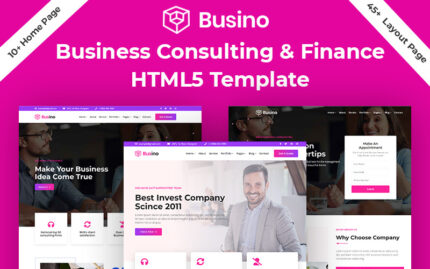 Busino - İş Danışmanlığı ve Finans HTML5 Şablonu