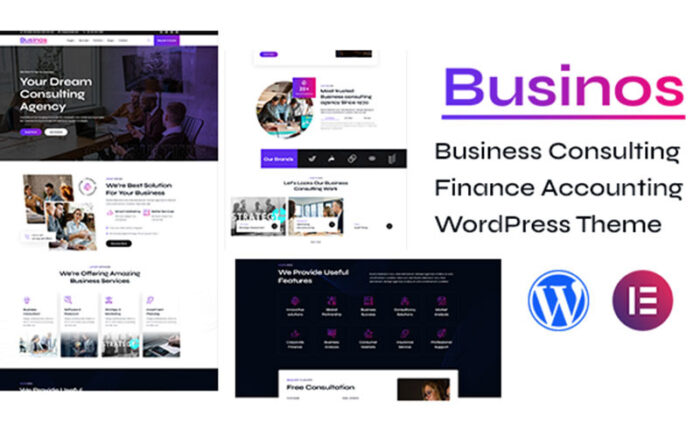 Businos - İş Danışmanlığı Finans Muhasebesi WordPress Teması