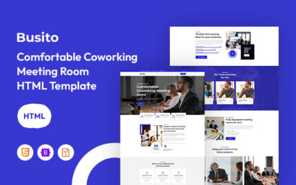 Busito – Konforlu Ortak Çalışma Toplantı Odası Web Sitesi Şablonu