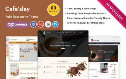 Cafesley - Cafe, Bar ve Restraunt WooCommerce Teması