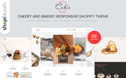 Cakie - Cakery & Bakery Responsive Shopify Teması