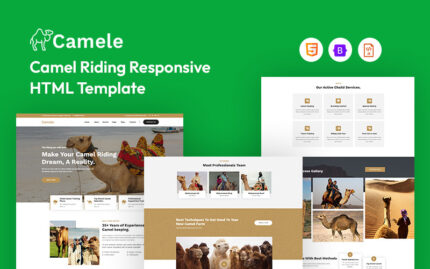 Camele – Deve Binme Duyarlı Web Sitesi Şablonu