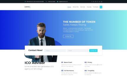 Capitex - ICO Marketing WordPress Elementor Teması