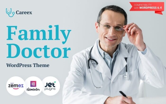 Careex - Family Doctor WordPress Elementor Teması