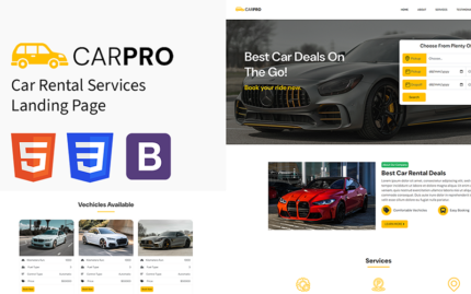 Carpro - Araba Kiralama Açılış Sayfası