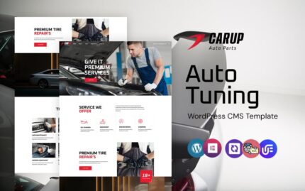 Carup - Otomobil Parçaları ve Ayarlama WordPress Elementor Teması