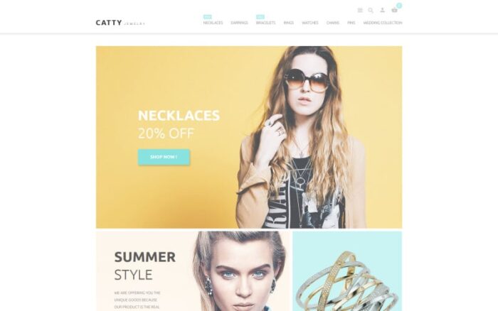 Catty Jewelry PrestaShop Teması