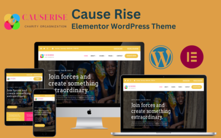 Cause Rise- Charity & Donation Elementor WordPress Teması