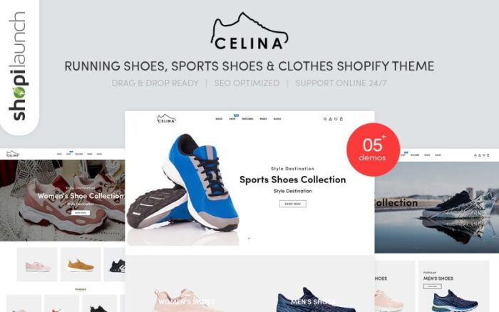 Celina - Koşu Ayakkabıları ve Spor Giysileri Shopify Teması