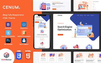 Cenum - Çok Amaçlı HTML Web Sitesi Şablonu