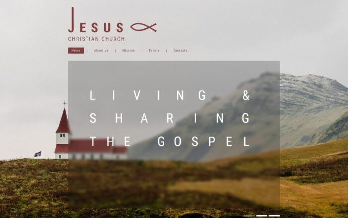 Christian Responsive Web Sitesi Şablonu