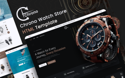 Chrono - Watch Store e-Ticaret HTML Şablonu