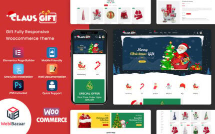 Clausgift - Noel Hediyesi Duyarlı WooCommerce Teması