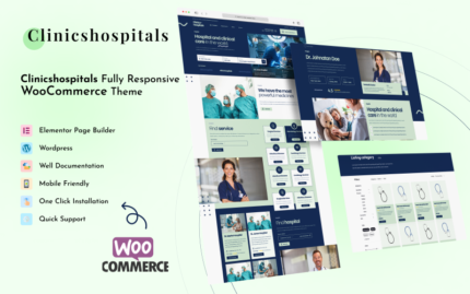 Clinics Hospitals - Medical & Hospitals Full Responsive Elementor Teması