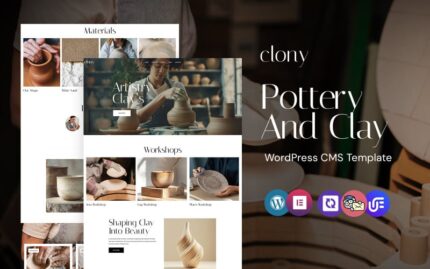 Clony - Ceramic and Pottery WordPress Elementor Theme