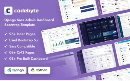 CodeByte - Django Saas Yönetici Kontrol Paneli Önyükleme Şablonu