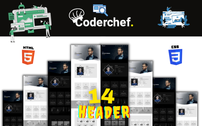 Coderchef - Modern Html Portföy Şablonu