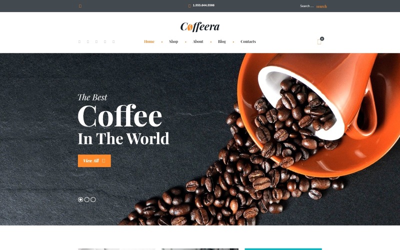 Coffee Shop WooCommerce Teması