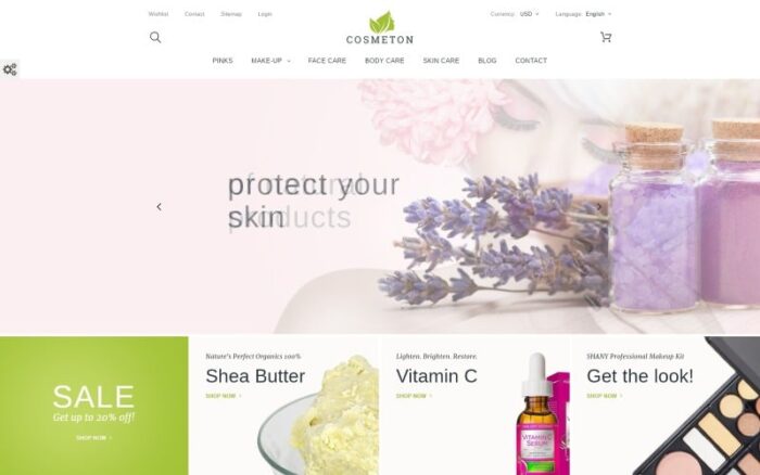 Cosmeton - Cilt Bakımı PrestaShop Teması