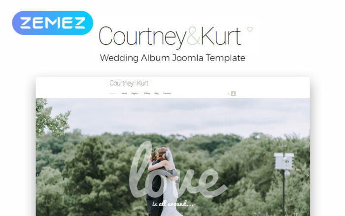 Courtney & Kurt - Wedding AlbumCreative Joomla Teması