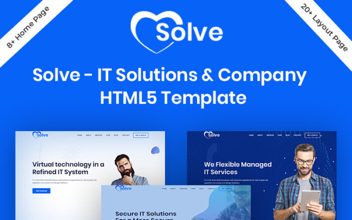 Çöz - BT Çözümleri ve Şirket HTML5 Web Sitesi Şablonu