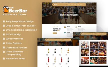 Craft Bira Barı WooCommerce Teması