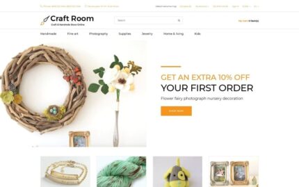 Craft Room - El Yapımı Duyarlı Şık OpenCart Şablonu