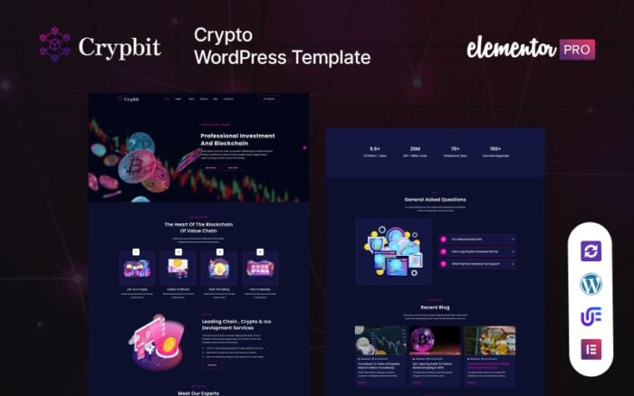 Crypbit - Bitcoin ve Kripto Para WordPress Teması