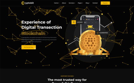 Cryptobit Crypto & Blockchain HTML5 Şablonu