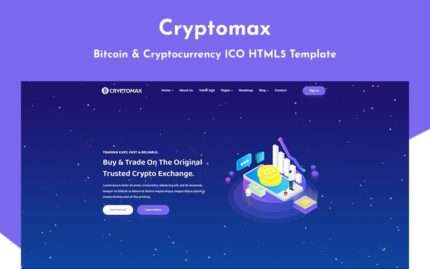 Cryptomax - Bitcoin ve Kripto Para ICO HTML5 Şablonu