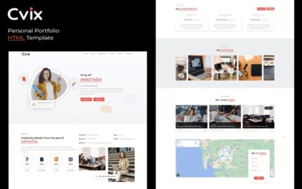 Cvix - Kişisel Portföy HTML Şablonu