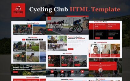 CycleVista - Bisiklet Kulübü HTML5 Web Sitesi Şablonu