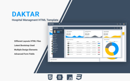 Daktar - Hastane Yönetimi HTML Şablonu