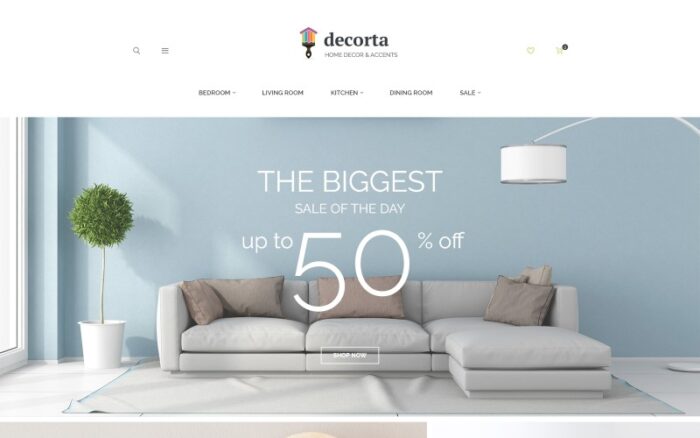 Decorta - Duyarlı Ev Dekorasyonu Magento 2 Teması Magento Teması