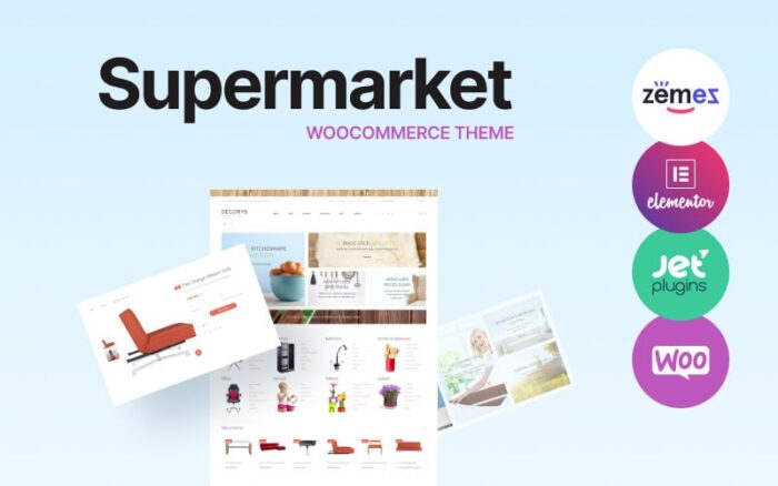 Decorys - Light Homemarket WooCommerce Teması