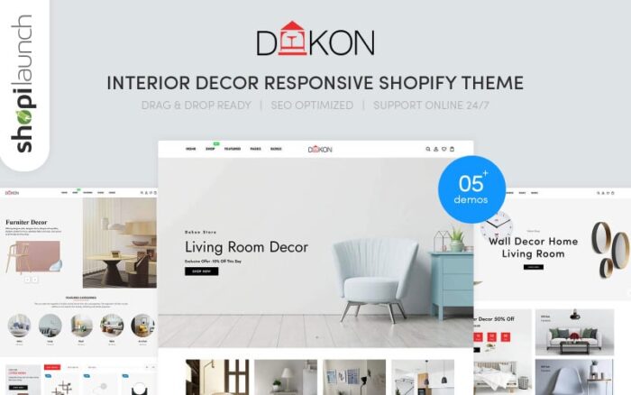 Dekon - İç Dekorasyon Duyarlı Shopify Teması