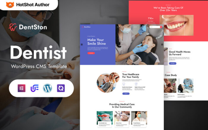 DentSton - Diş Hekimliği Çok Amaçlı WordPress Elementor Teması