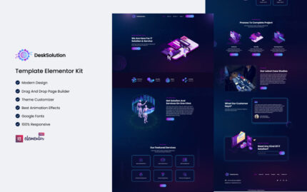 Desksolution -BT Çözümleri Hizmeti Elementor Şablon Kiti