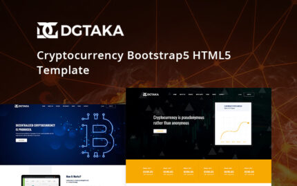 Dgtaka - Kripto Para Birimi Web Sitesi Şablonu