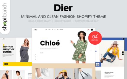 Dier - Minimal & Clean Fashion Shopify Teması