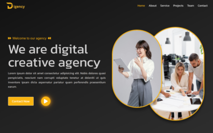 Digency - Duyarlı HTML5 Şablonu