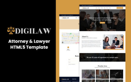 Digilaw - Avukat ve Avukat HTML5 Şablonu