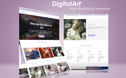 DigitalArt Bootstrap HTML Şablonu