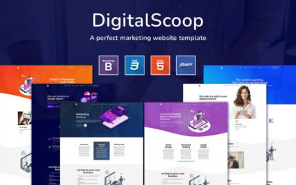 DigitalScoop - Pazarlama HTML5 Şablonu