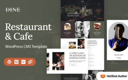 Dine - Restoran ve Kafe WordPress Elementor Teması