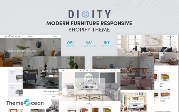 Dinity - Modern Mobilya Duyarlı Shopify Teması