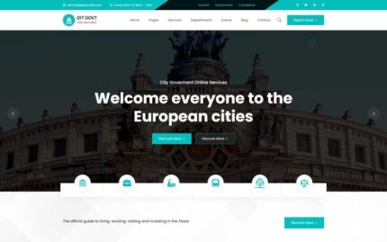DIT GOVT – Şehir Yönetimi HTML5 Şablonu