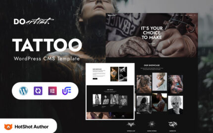 Doartist - Dövme Sanatçısı WordPress Elementor Teması