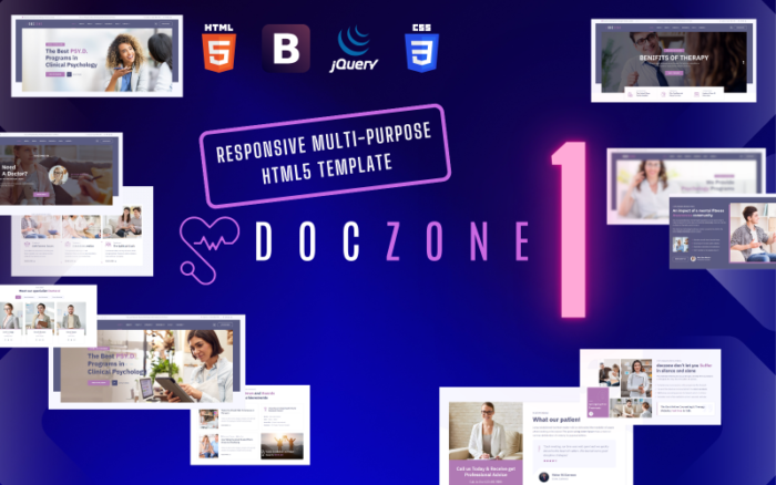 DocZone - Duyarlı Çok Amaçlı HTML5 Şablonu